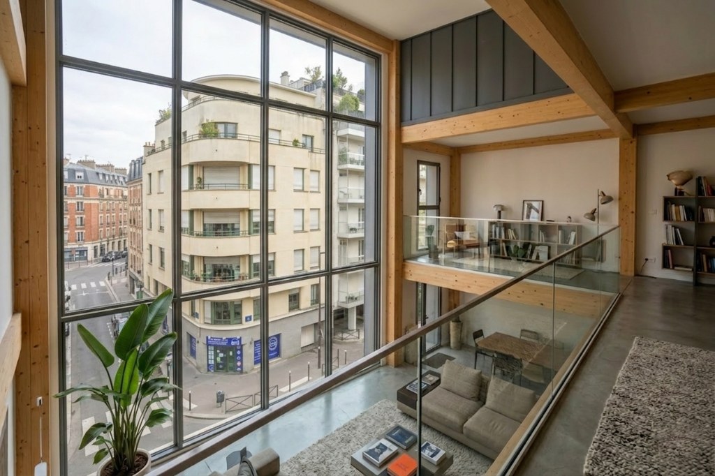Mezzanine duplex vue sur rue - Boulogne-Billancourt