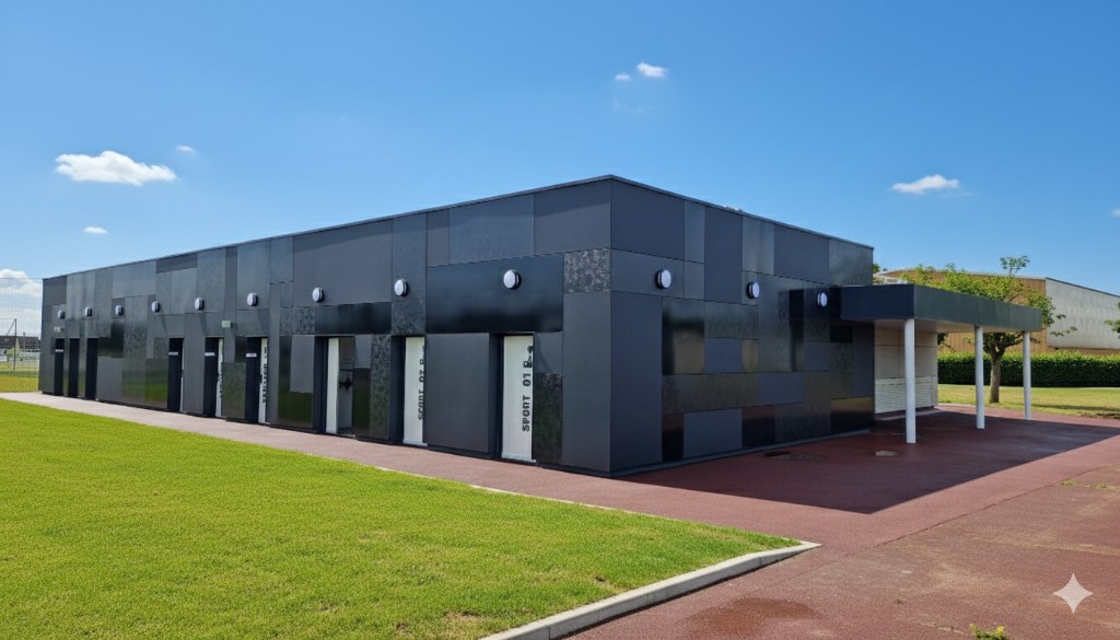 Vue extérieure - Vestiaires Stade Jean Rolland