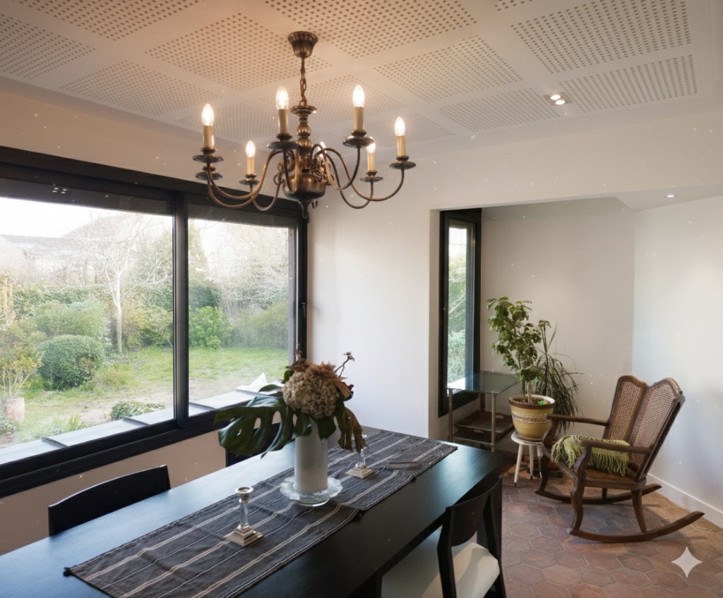 Salle à manger lumineuse