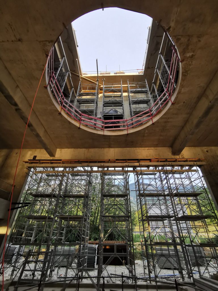 Vue intérieure chantier