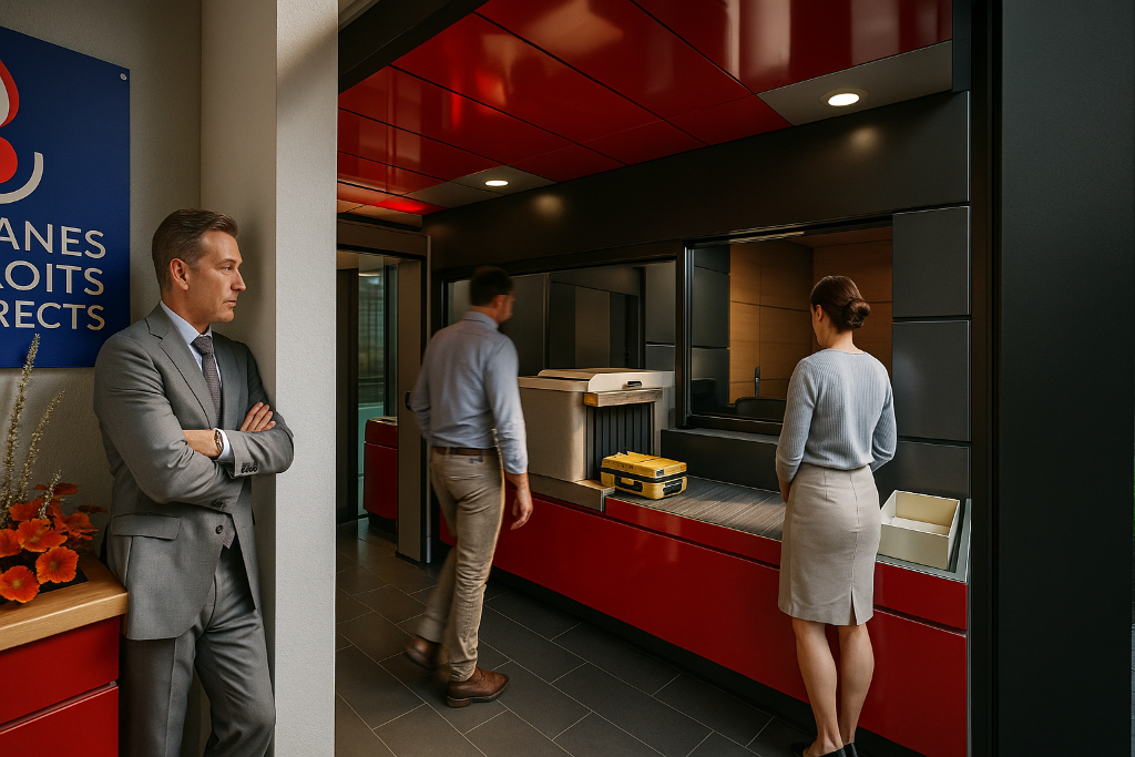 Sécurisation hall DG des Douanes - Montreuil