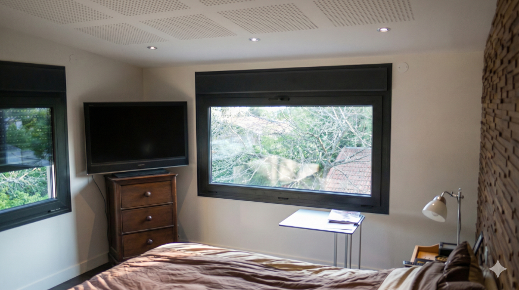 Chambre avec vue sur jardin